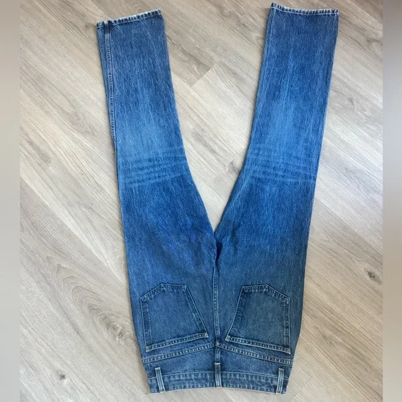 KHAITE High Rise Blue Jeans Danielle - Picture 3 of 6